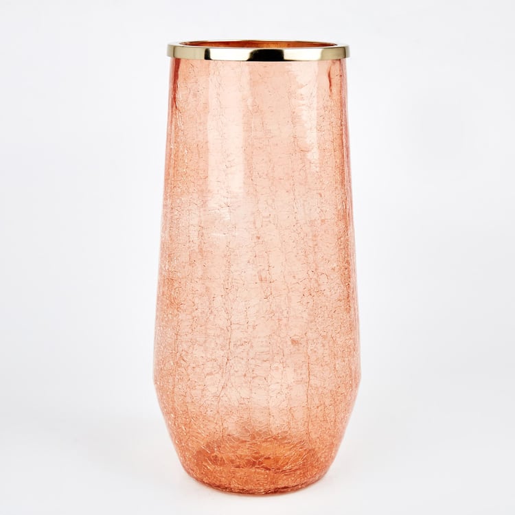 Brian Macia Glass Crackle Vase