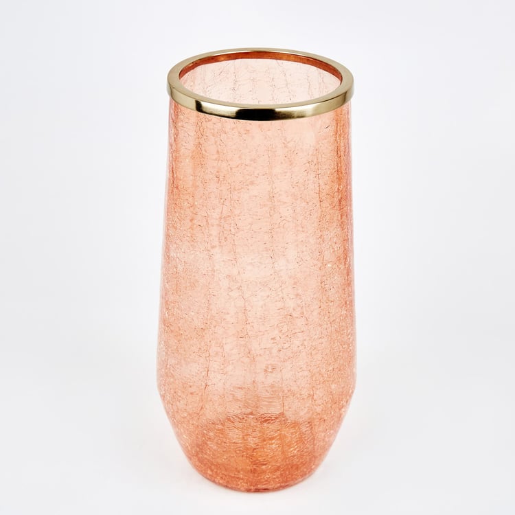 Brian Macia Glass Crackle Vase