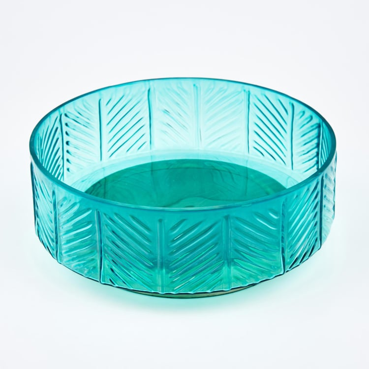 Brian Jacek Glass Embossed Decorative Bowl