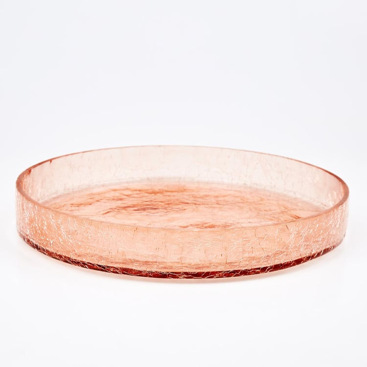 Brian Macia Glass Crackle Decorative Bowl