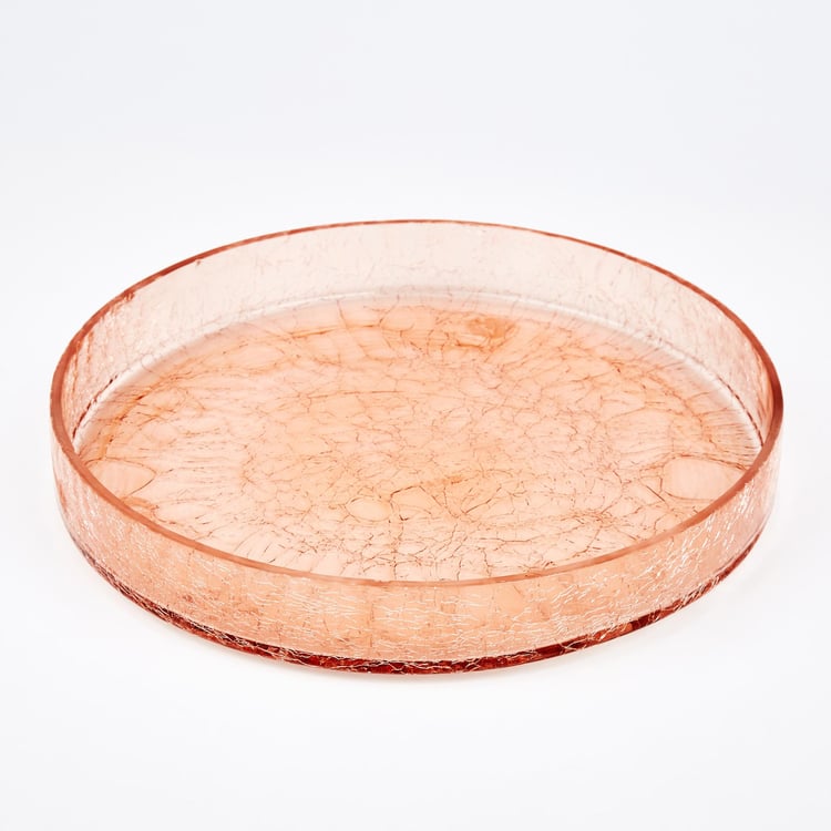 Brian Macia Glass Crackle Decorative Bowl