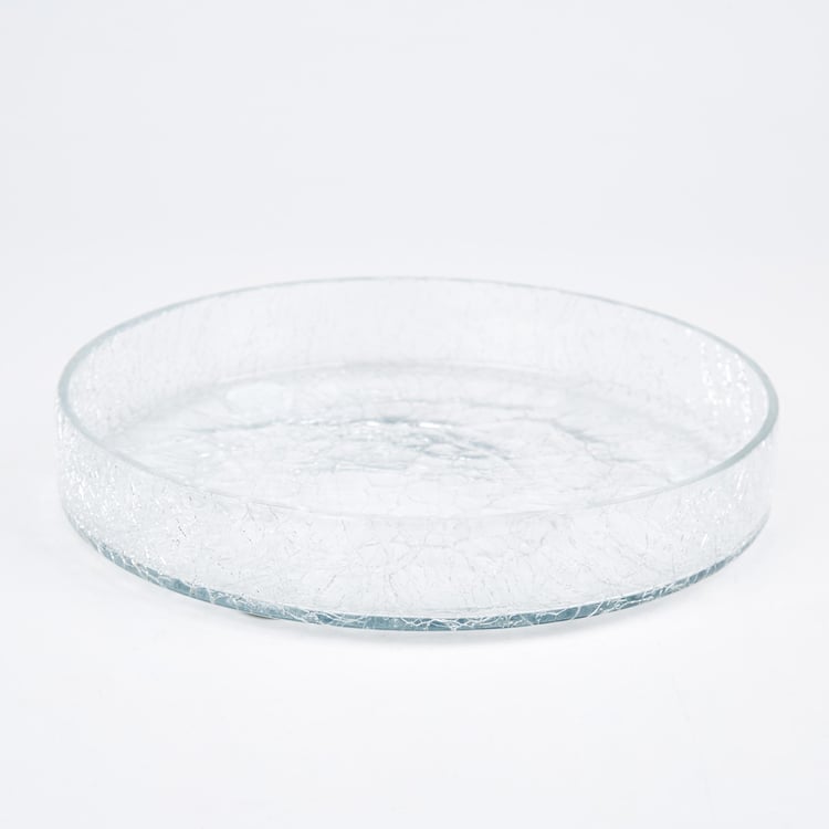 Nolan Glass Crackle Decorative Bowl