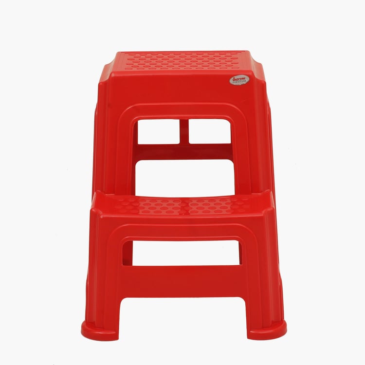 Helios Scott Polypropylene Step Stool - Red