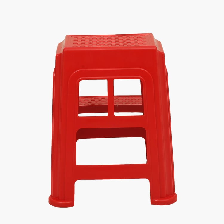 Helios Scott Polypropylene Step Stool - Red