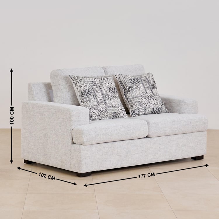 Helios Nicole Fabric 3+2 Seater Sofa Set - Beige