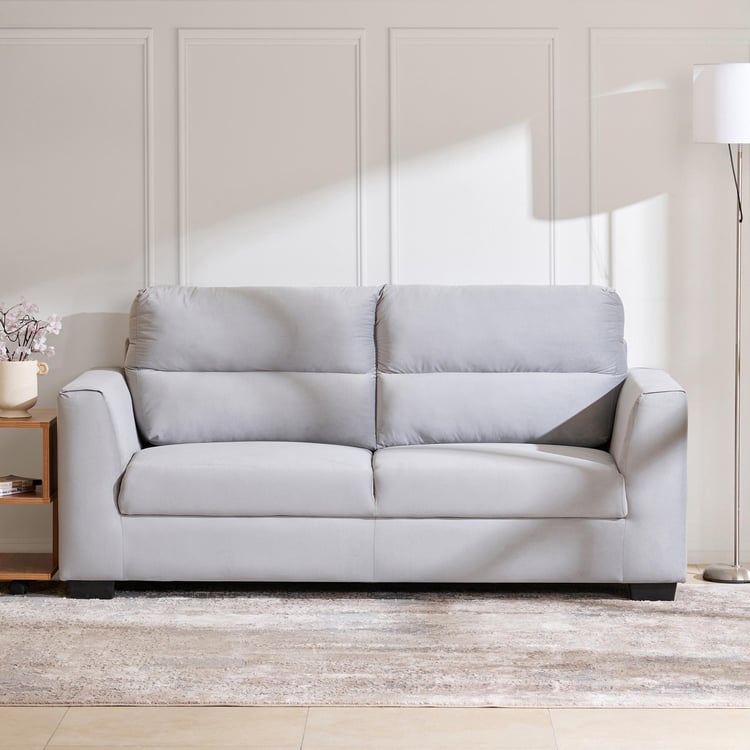 Ellora Fabric 3-Seater Sofa - Grey