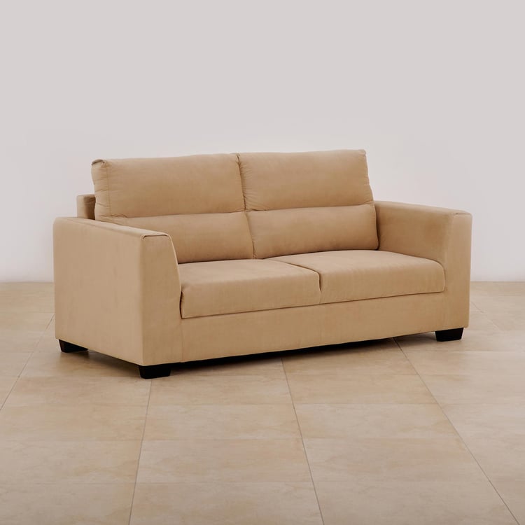 Ellora Fabric 3-Seater Sofa - Beige