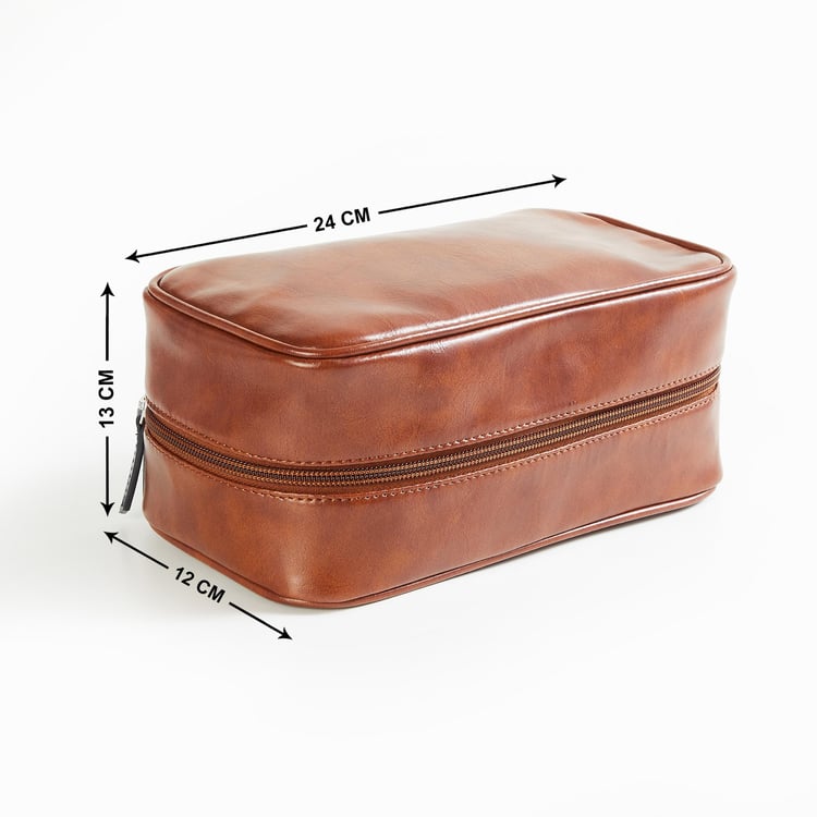 Orion Faux Leather Voyager Dopp Kit