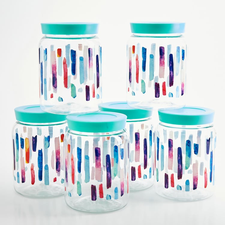 Corsica Set of 6 Storage Jars - 1.1L