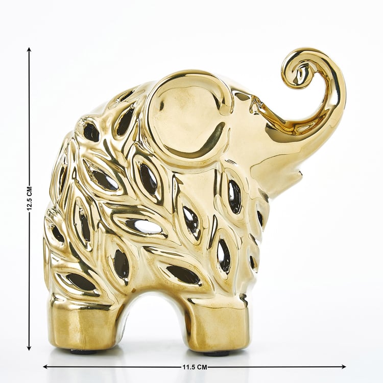 Stellar Fantasy Set of 2 Stoneware Elephant Figurines