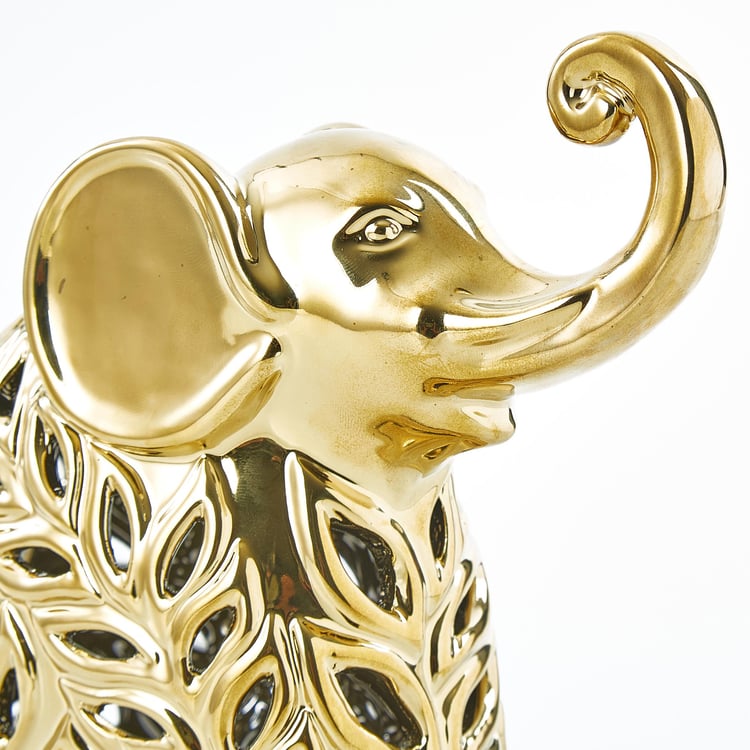 Stellar Fantasy Set of 2 Stoneware Elephant Figurines