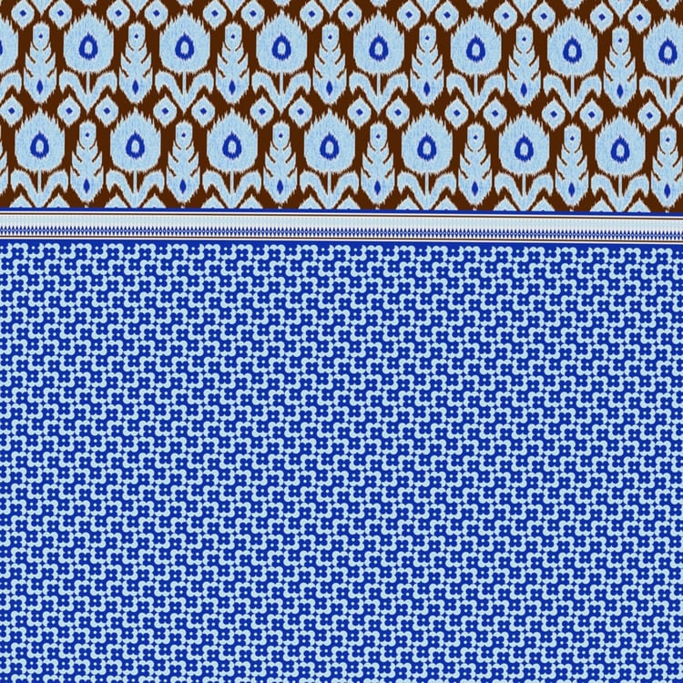 BICHAUNA Amelia Cotton 4Pcs Printed Double Bed-In-A-Bag Set