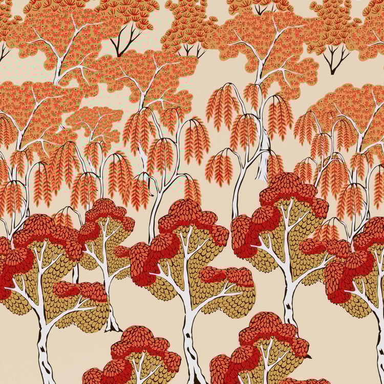 BICHAUNA Amelia Cotton 4Pcs Printed Double Bed-In-A-Bag Set