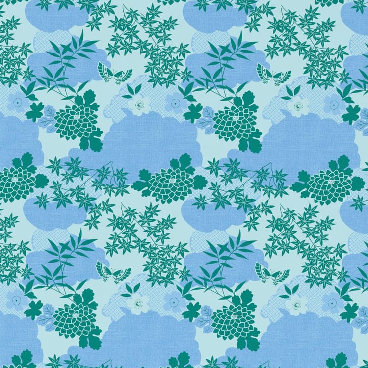 BICHAUNA Amelia Cotton 4Pcs Printed Double Bed-In-A-Bag Set