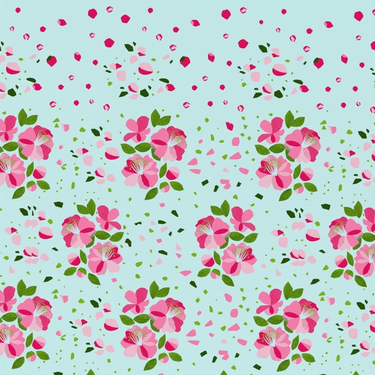 BICHAUNA Amelia Cotton 4Pcs Printed Double Bed-In-A-Bag Set