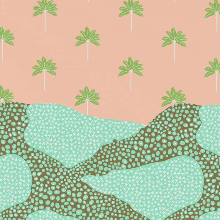 BICHAUNA Amelia Cotton 4Pcs Printed Double Bed-In-A-Bag Set