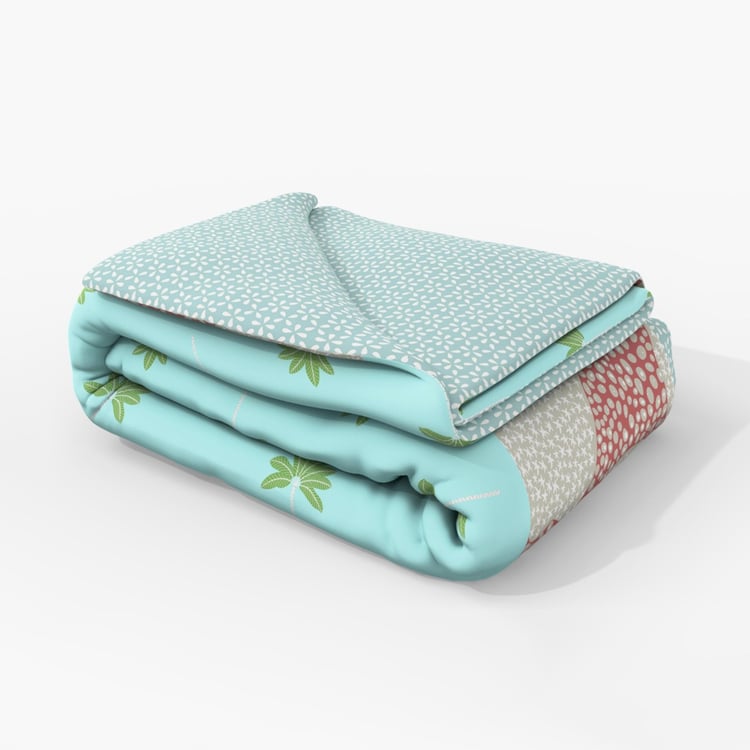 BICHAUNA Amelia Cotton 4Pcs Printed Double Bed-In-A-Bag Set
