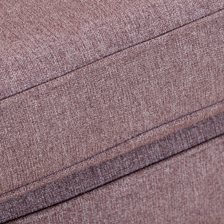 (Refurbished) Fenland Fabric 3-Seater Sofa with Cushions - Brown