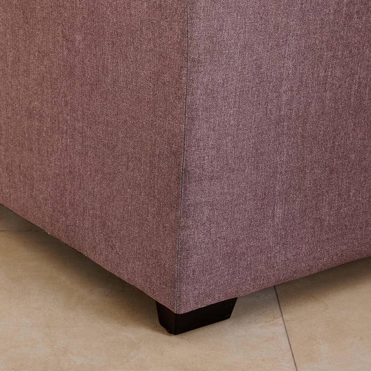 (Refurbished) Fenland Fabric 3-Seater Sofa with Cushions - Brown