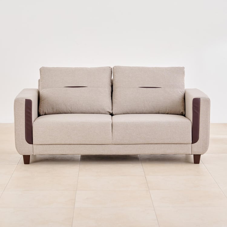 Berry Fabric 3+1+1 Seater Sofa Set - Beige