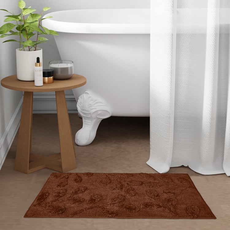 PORTICO Luxuria Cotton Tufted Bath Mat - 80x50cm