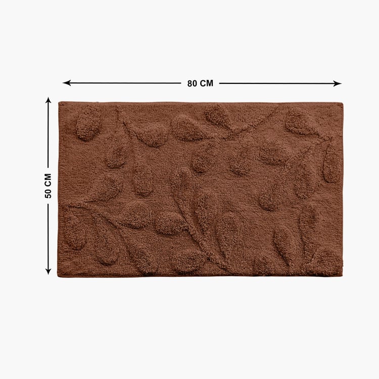 PORTICO Luxuria Cotton Tufted Bath Mat - 80x50cm