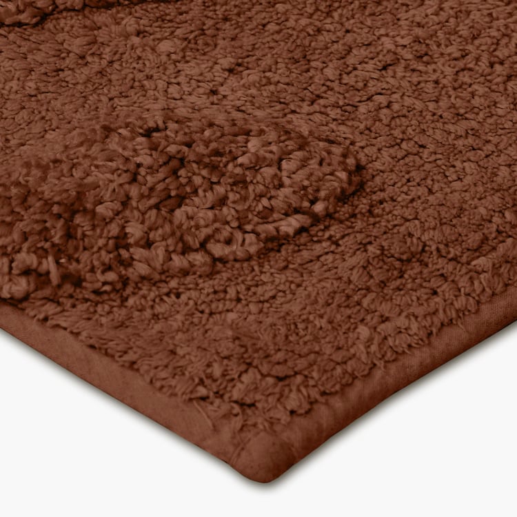 PORTICO Luxuria Cotton Tufted Bath Mat - 80x50cm