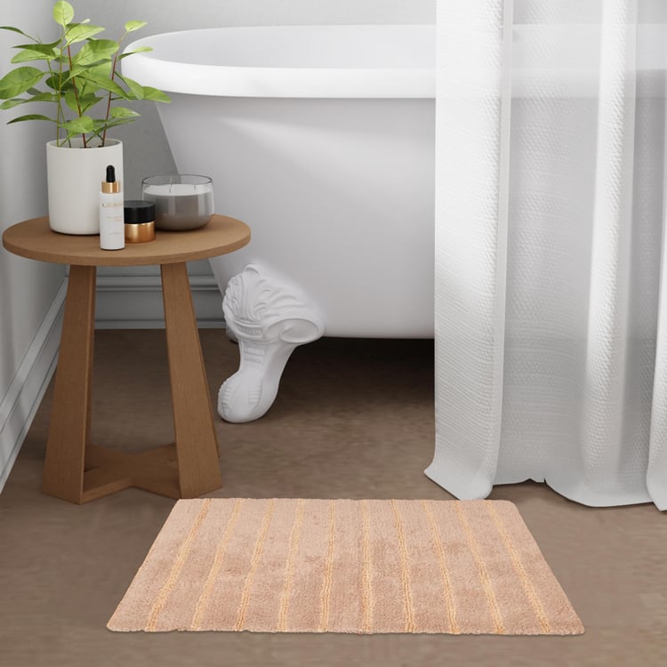 PORTICO Sparkle Striped Anti-Slip Bath Mat - 40x60cm