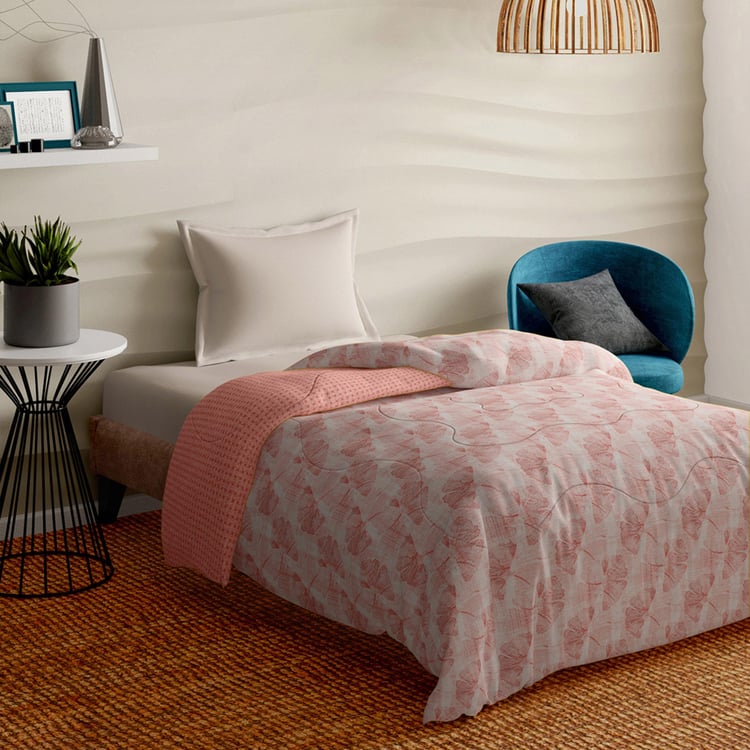 PORTICO Melange Cotton Printed Single Duvet Cover