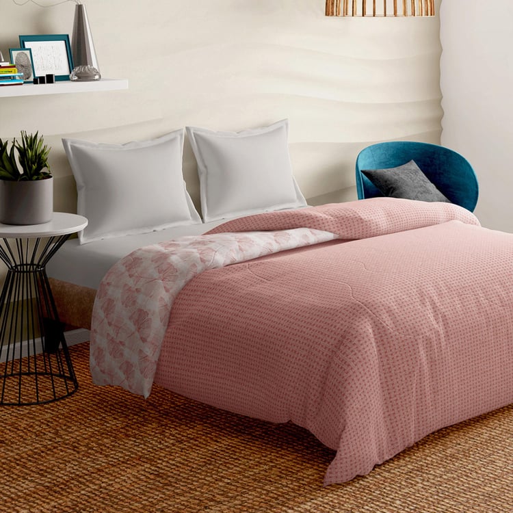 PORTICO Melange Cotton Printed Double Duvet Cover