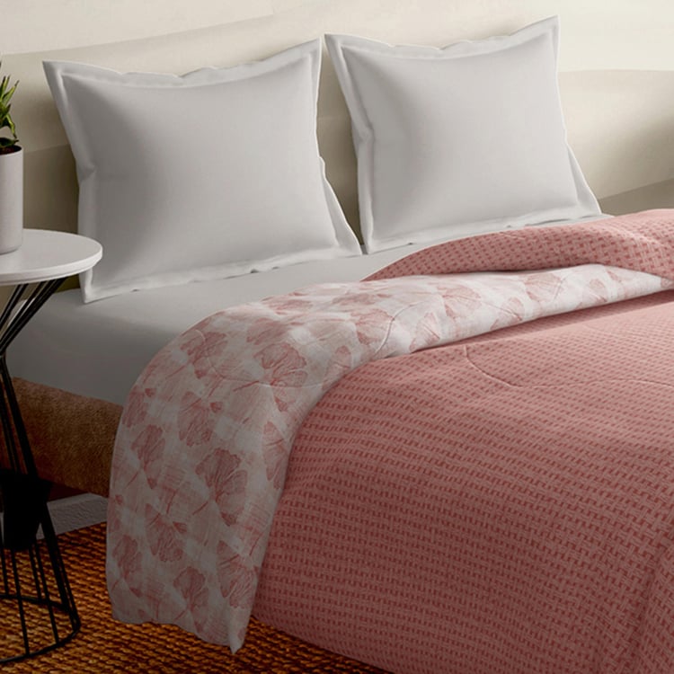 PORTICO Melange Cotton Printed Double Duvet Cover