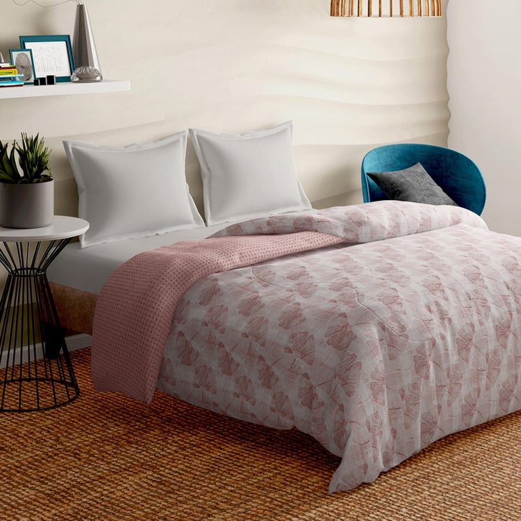 PORTICO Melange Cotton Printed Double Duvet Cover