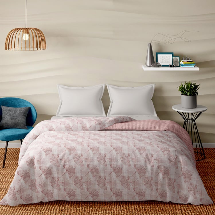 PORTICO Melange Cotton Printed Double Duvet Cover