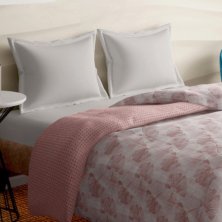 PORTICO Melange Cotton Printed Double Duvet Cover