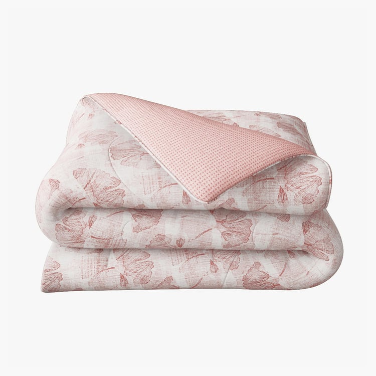 PORTICO Melange Cotton Printed Double Duvet Cover