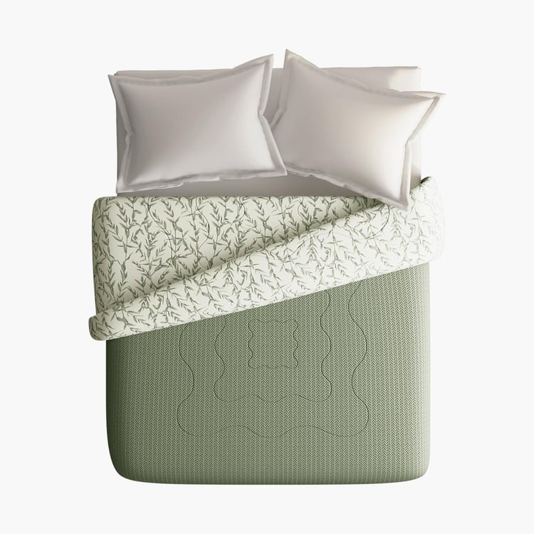 PORTICO Melange Cotton Printed Double Duvet Cover