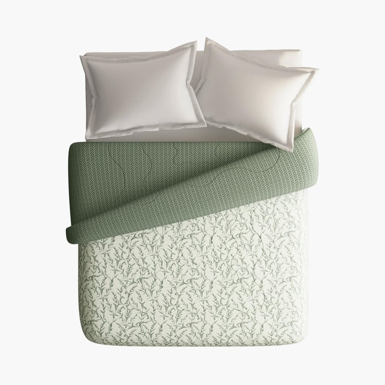 PORTICO Melange Cotton Printed Double Duvet Cover