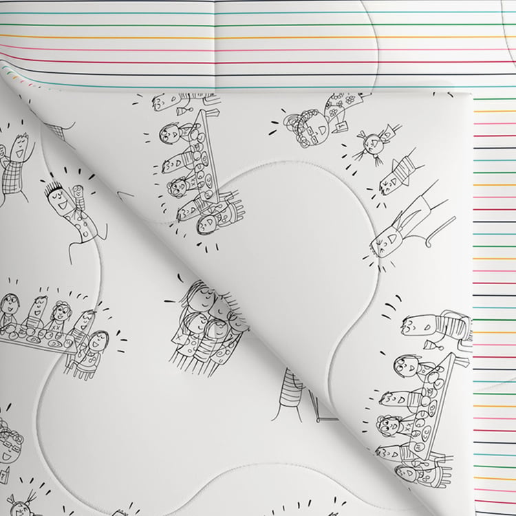 PORTICO Happiness Is Cotton Printed Single Comforter