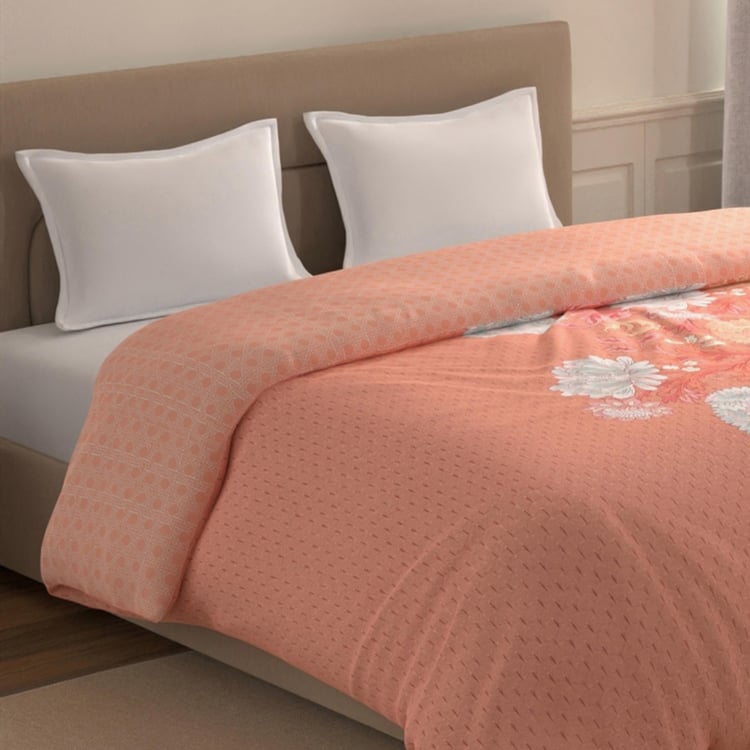 PORTICO Morning Glory Cotton Printed Double Comforter