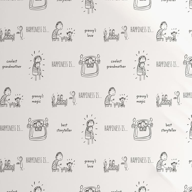 PORTICO Happiness Is Cotton 164TC Printed 3Pcs Super King Bedsheet Set