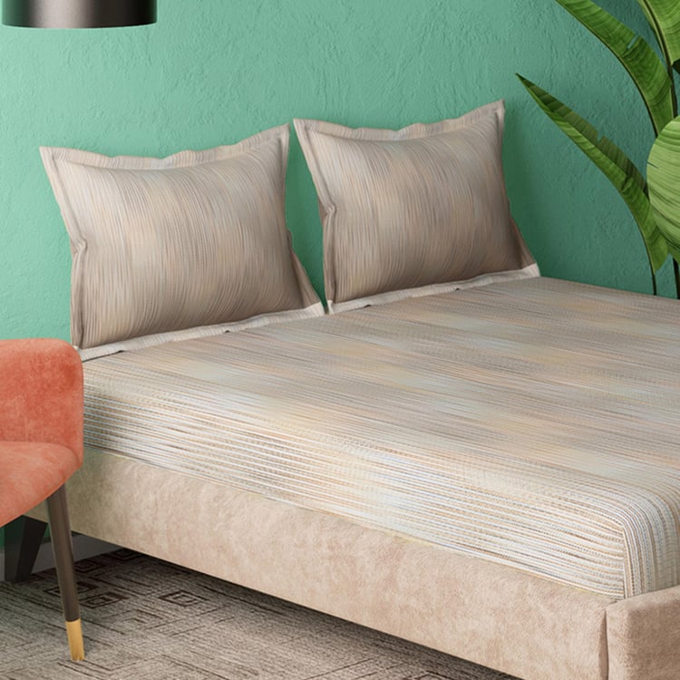PORTICO Garden Of Eden Cotton 300TC Printed 3Pcs Super King Bedsheet Set