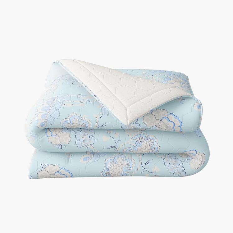 PORTICO Shalimaar Cotton Printed 3Pcs Double Bed Cover Set