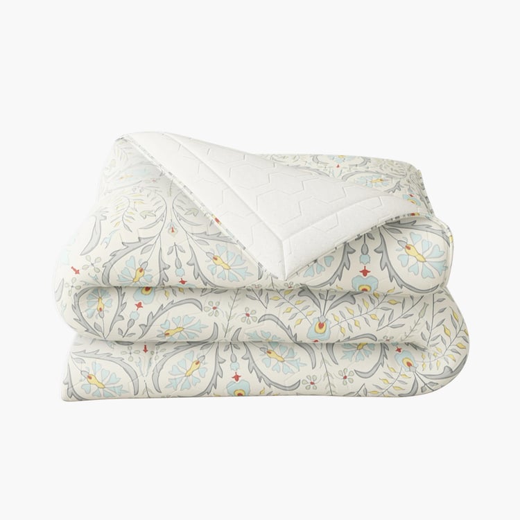 PORTICO Shalimaar Cotton Printed 3Pcs Double Bed Cover Set