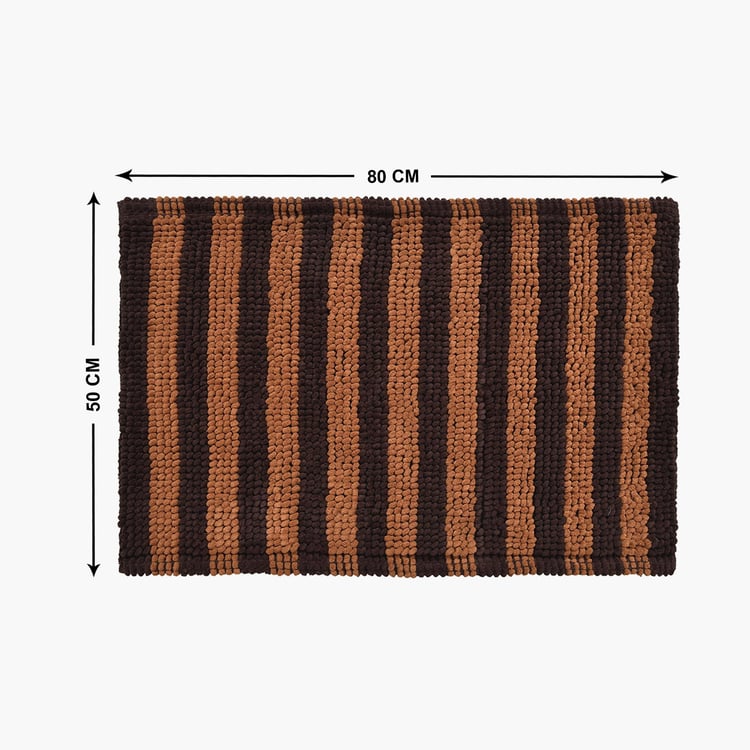 STELLAR HOME Miami Striped Anti-Slip Bath Mat - 50x80cm