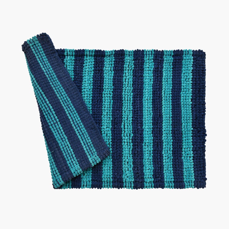 STELLAR HOME Miami Striped Bath Mat - 80x50cm