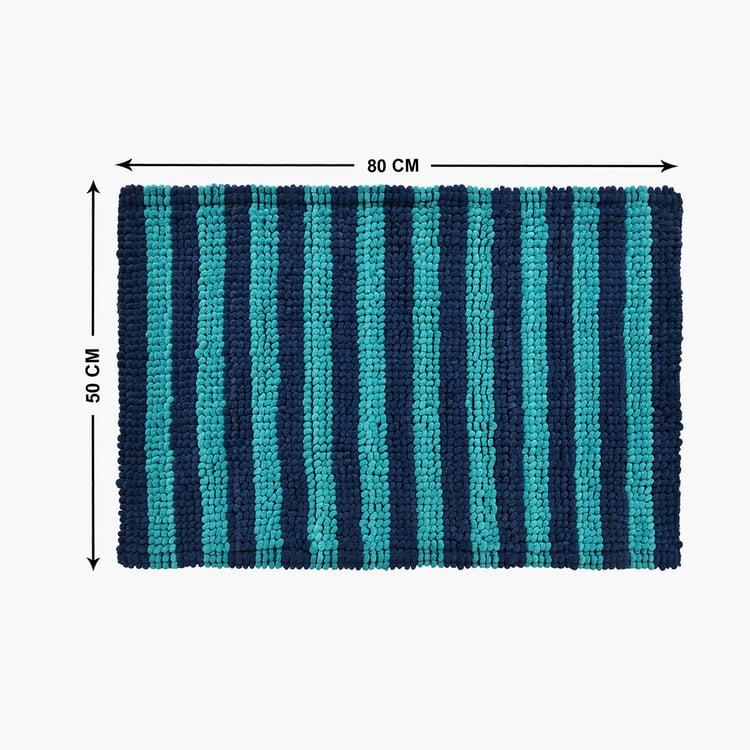 STELLAR HOME Miami Striped Bath Mat - 80x50cm