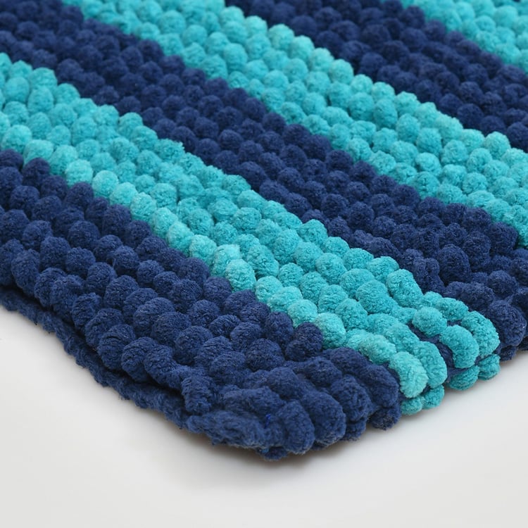 STELLAR HOME Miami Striped Bath Mat - 80x50cm