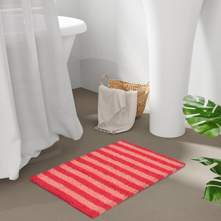 STELLAR HOME Miami Striped Anti-Slip Bathmat - 80x50cm