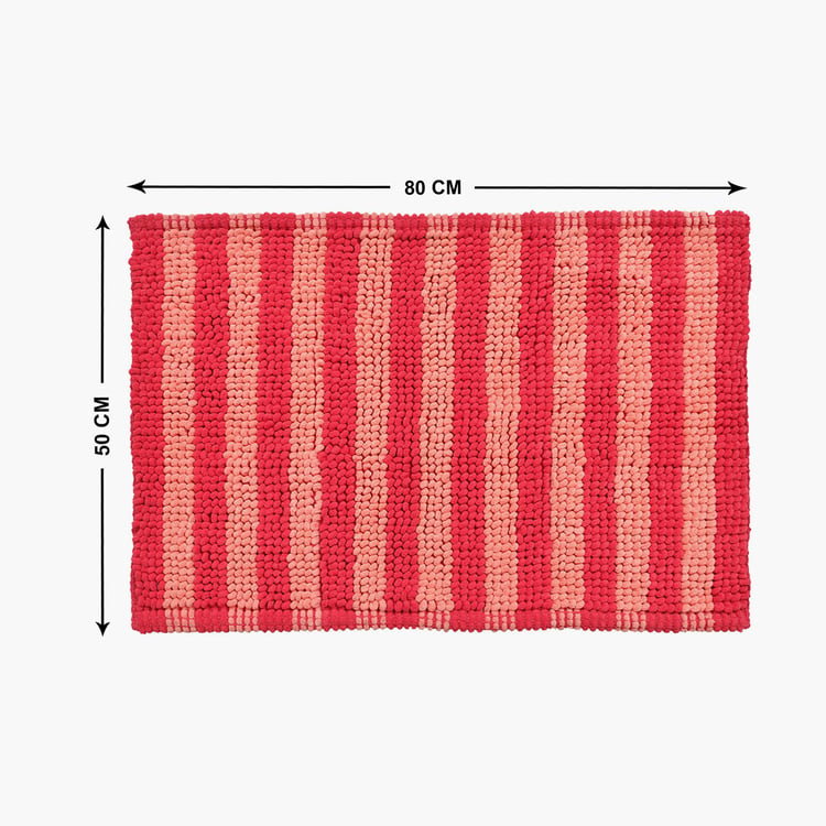 STELLAR HOME Miami Striped Anti-Slip Bathmat - 80x50cm