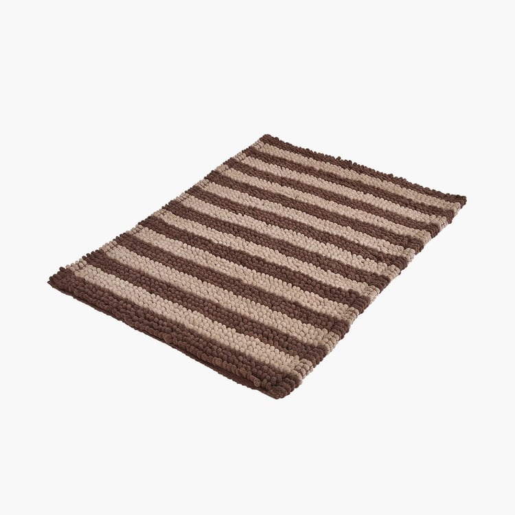 STELLAR HOME Miami Striped Bath Mat - 60x40cm